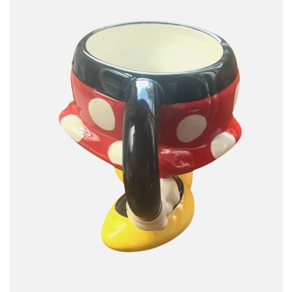 Disney Minnie Mouse 3D Ceramic Mug With Polka Dot Dress & Yellow Shoes - Picture 4 of 7
